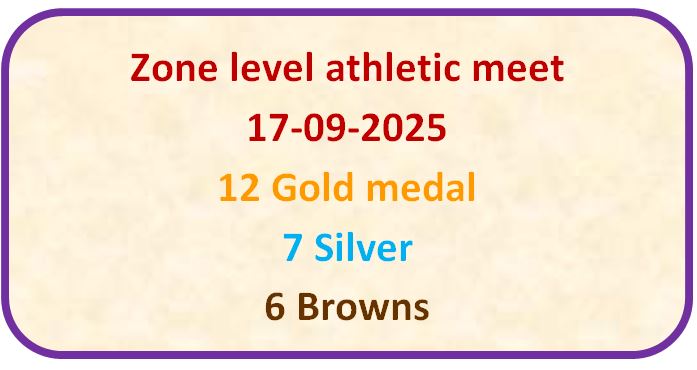 ZONE LEVEL ATHLETICS MEET 17-09-2025